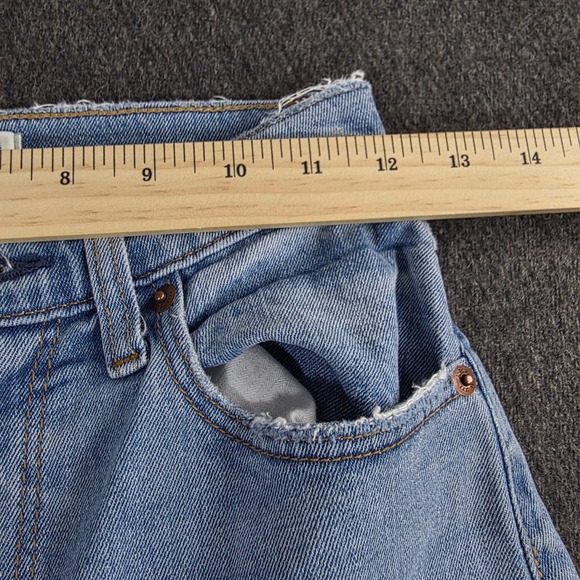 Abercrombie Fitch Women's 00 The Ankle Straight Ultra High Rise Jeans Light Wash - Picture 7 of 9